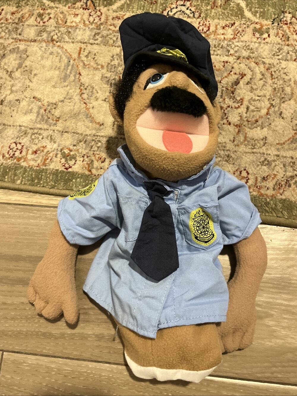 Plush Hand Puppet Melissa and Doug Firefighter Chief Walter Blaze Police Officer